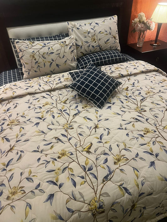 IV639 Cotton Comforter Set - Light Filling