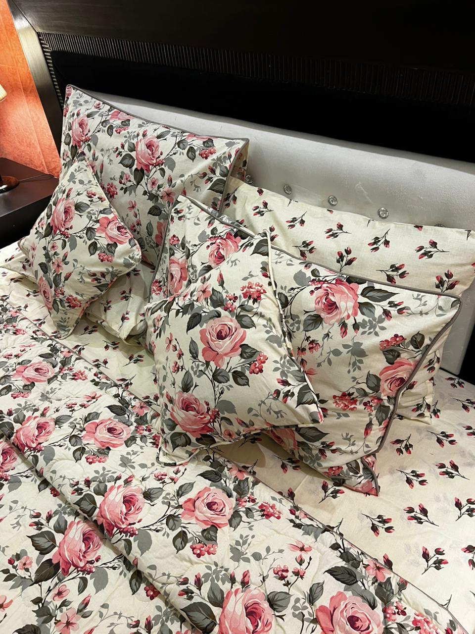 IV675 Cotton Comforter Set - Light Filling