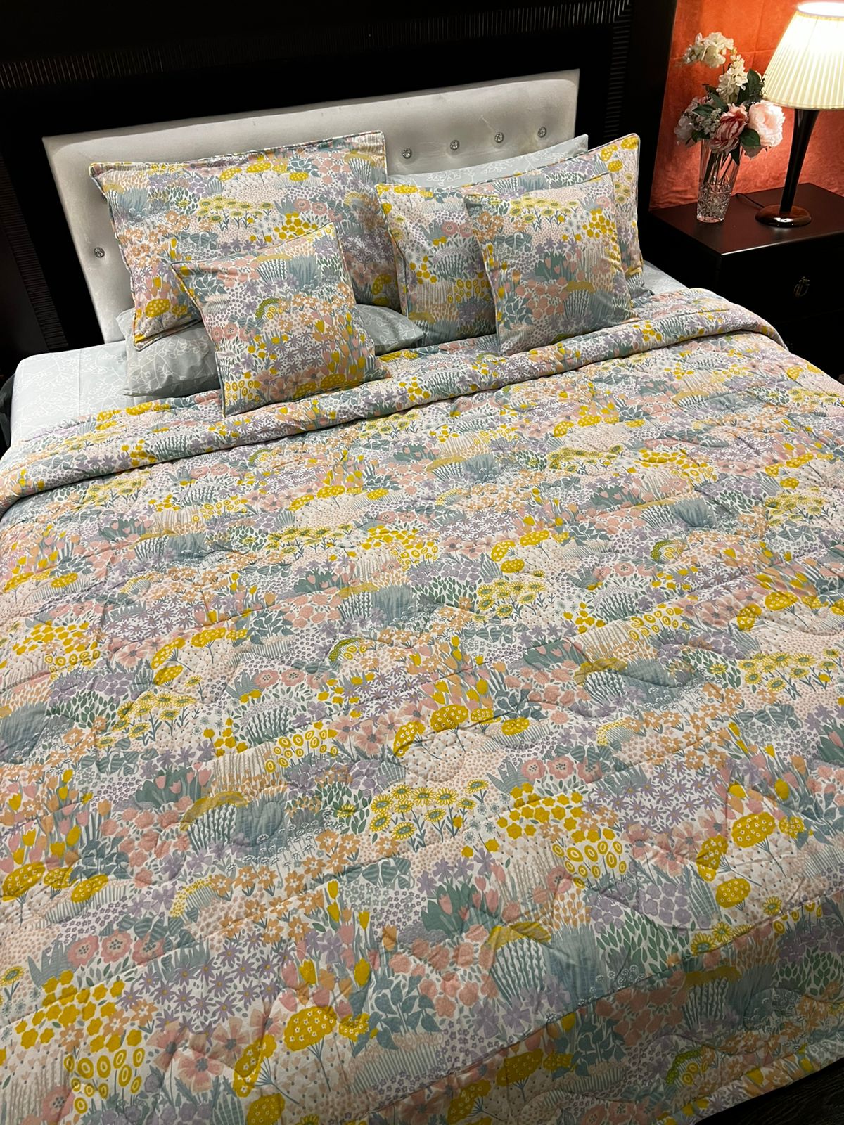 IV673 Cotton Comforter Set - Light Filling