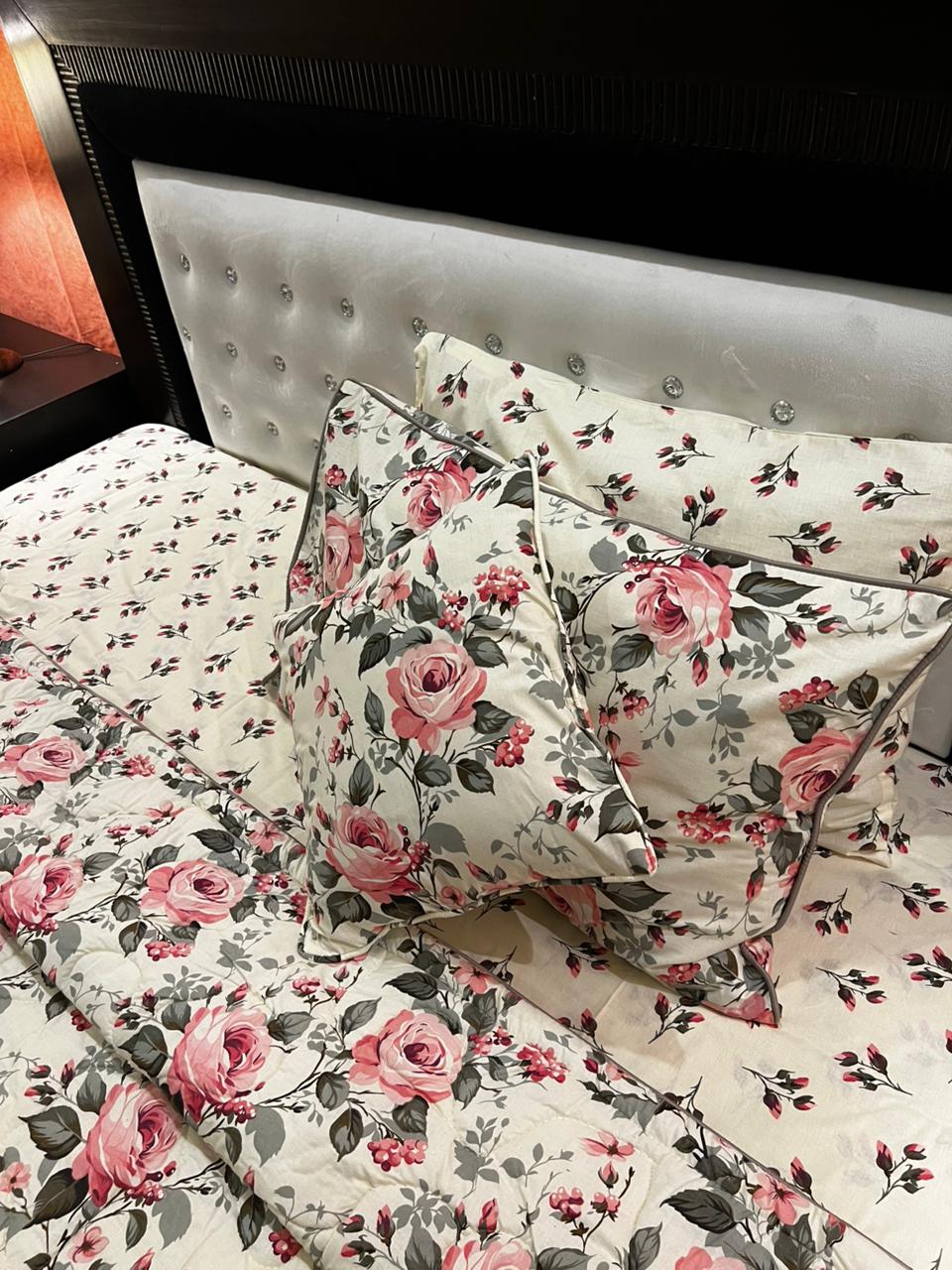 IV675 Cotton Comforter Set - Light Filling