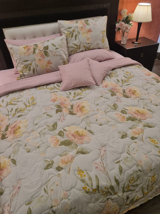 IV687 Cotton Comforter Set - Light Filling