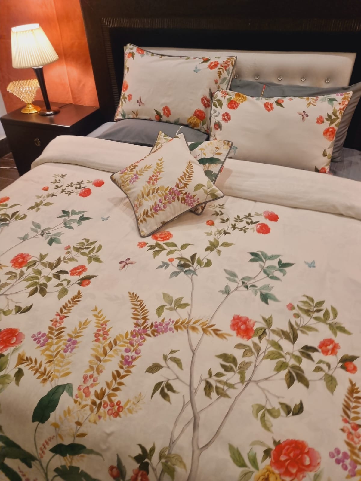 IV703 Luxury Cotton Satin Duvet Cover Set - Without Filling