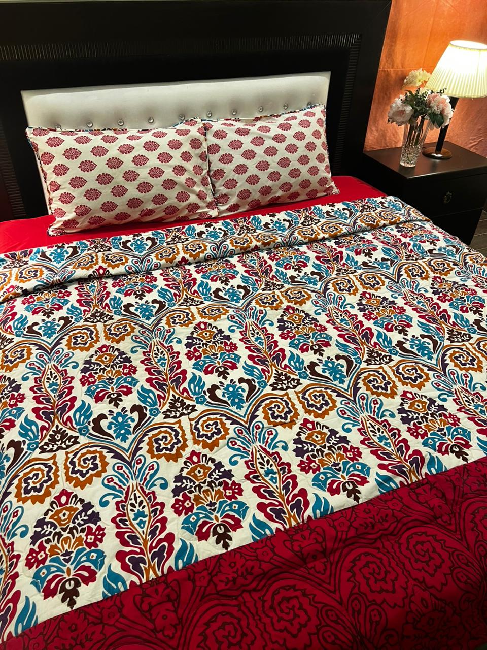 IV641 Cotton Comforter Set - Light Filling
