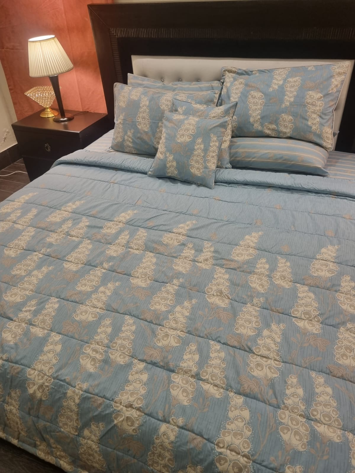 IV677 Cotton Comforter Set - Light Filling