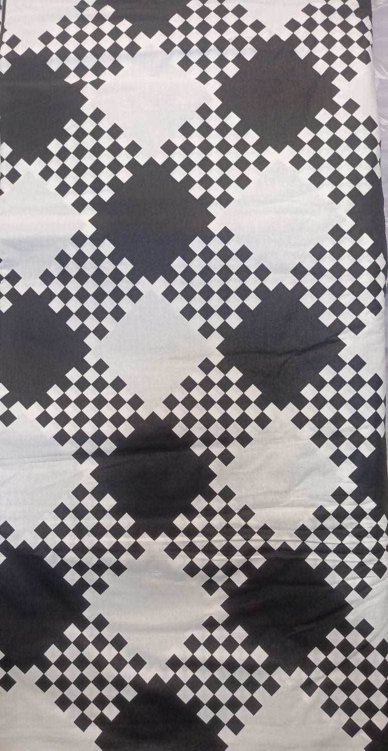Monochrome Matrix Bed Sheet Set