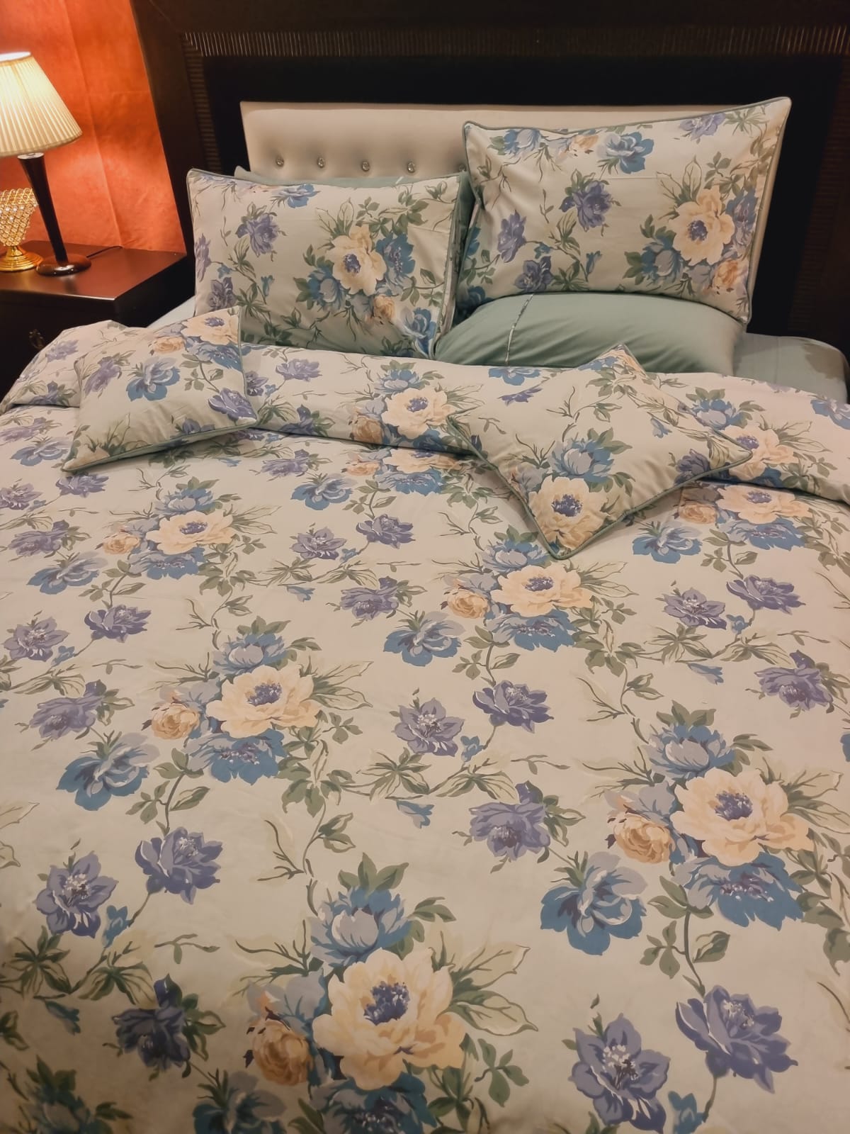 IV702 Luxury Cotton Satin Duvet Cover Set - Without Filling