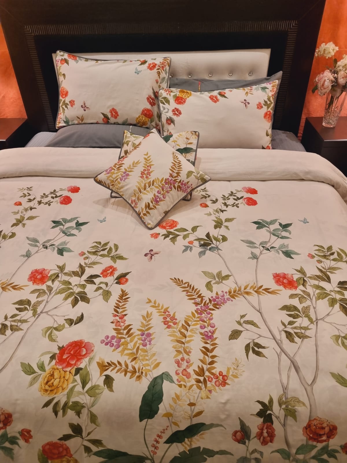 IV703 Luxury Cotton Satin Duvet Cover Set - Without Filling