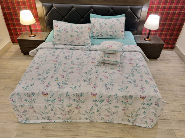 IV343 Cotton Comforter Set - Light Filling