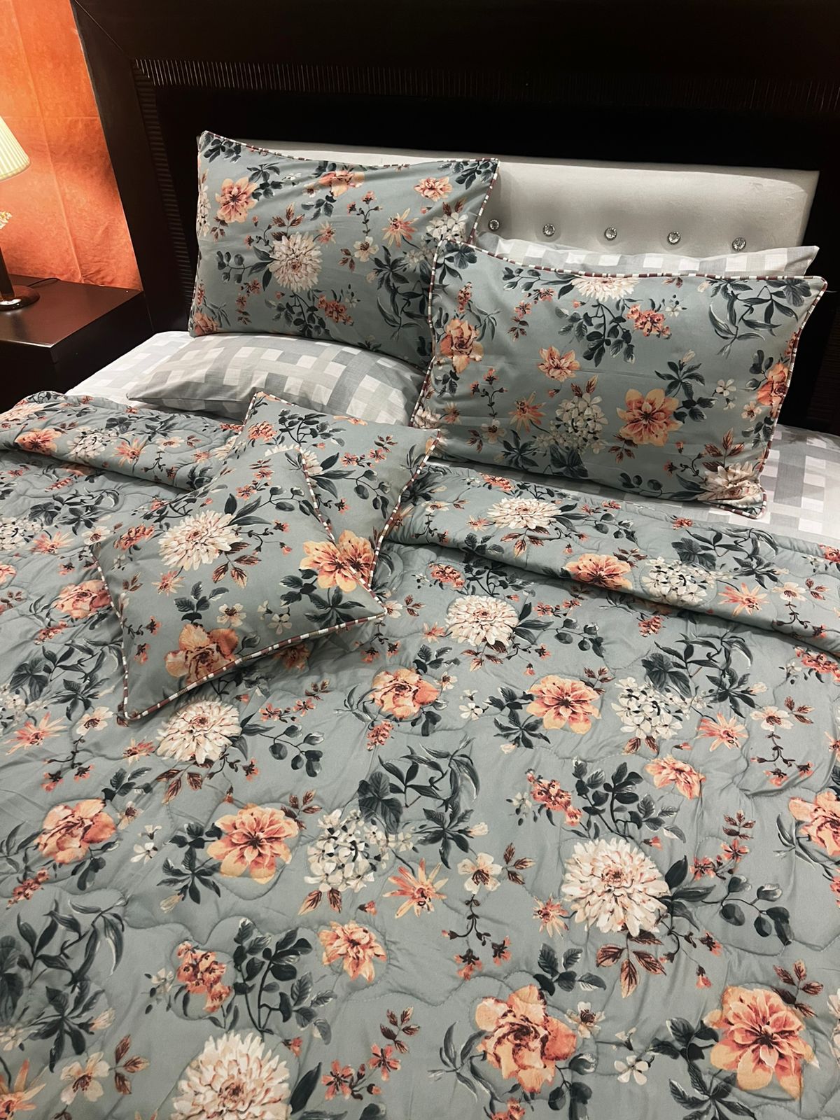 IV659 Cotton Comforter Set - Light Filling