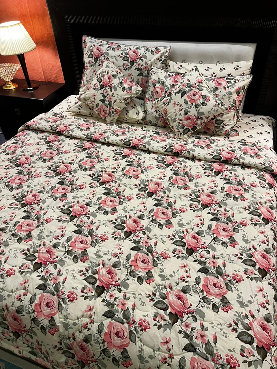 IV675 Cotton Comforter Set - Light Filling