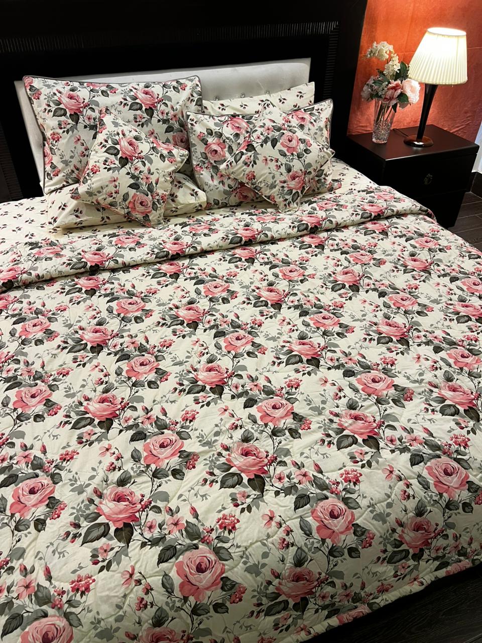 IV675 Cotton Comforter Set - Light Filling