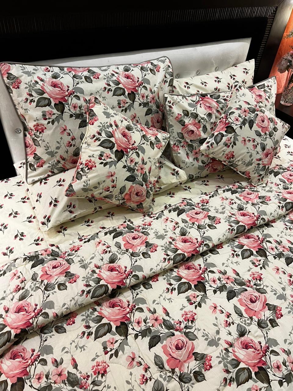 IV675 Cotton Comforter Set - Light Filling