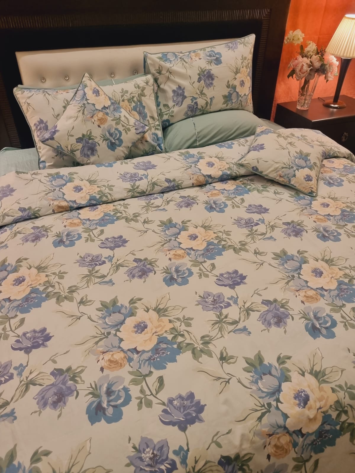 IV702 Luxury Cotton Satin Duvet Cover Set - Without Filling