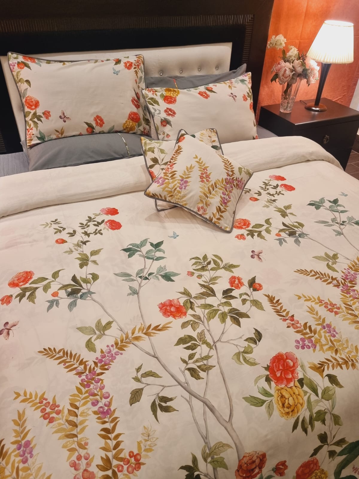 IV703 Luxury Cotton Satin Duvet Cover Set - Without Filling