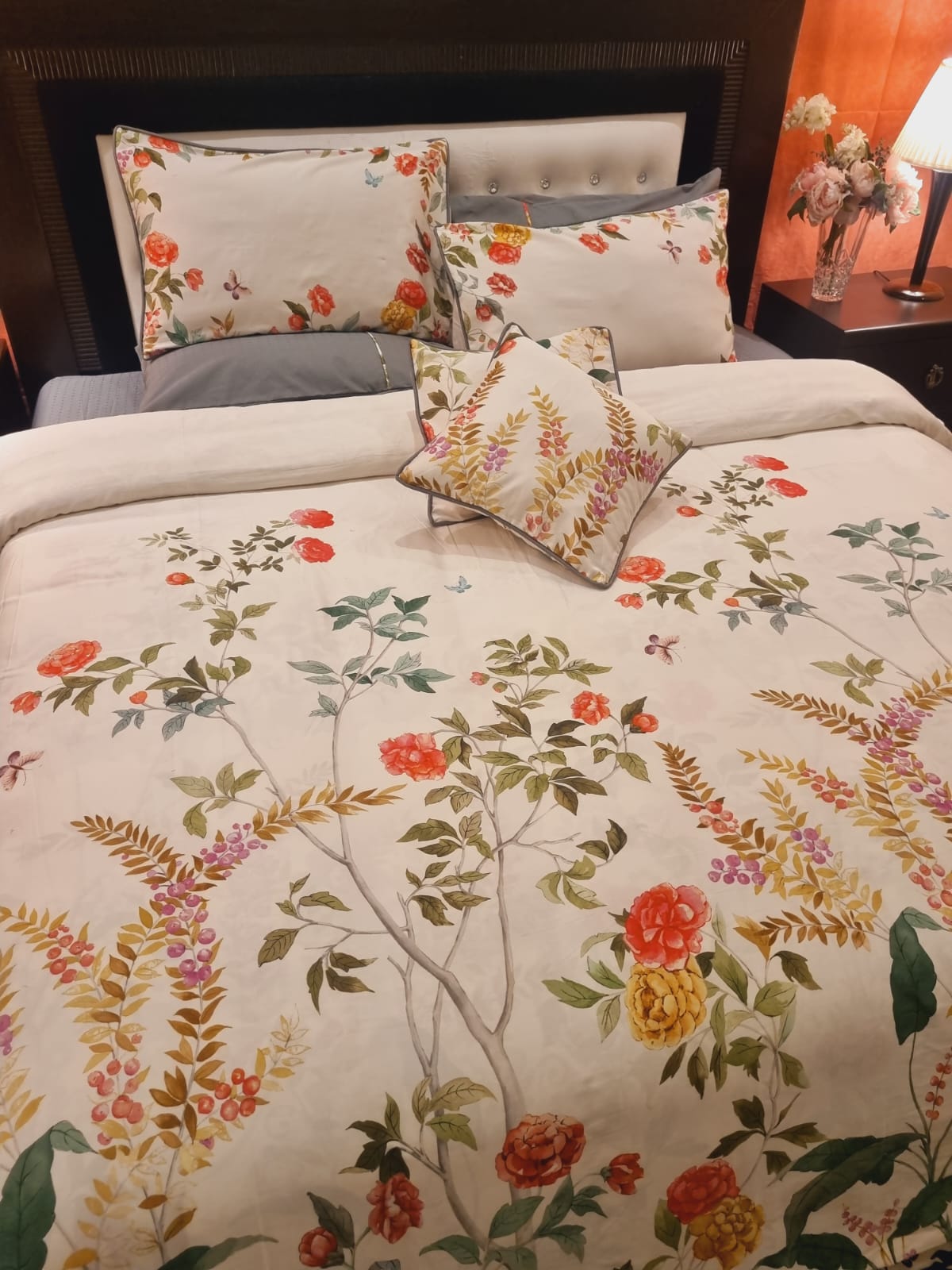 IV703 Luxury Cotton Satin Duvet Cover Set - Without Filling