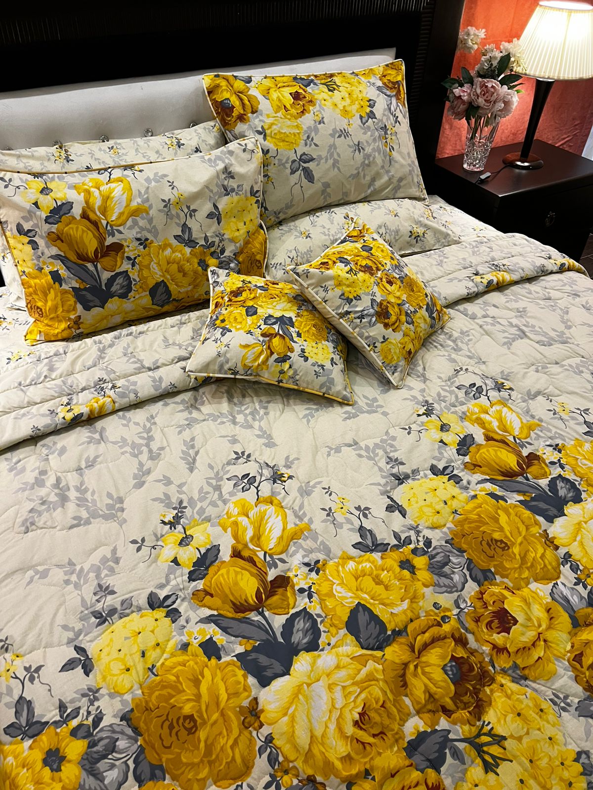 IV679 Cotton Comforter Set - Light Filling