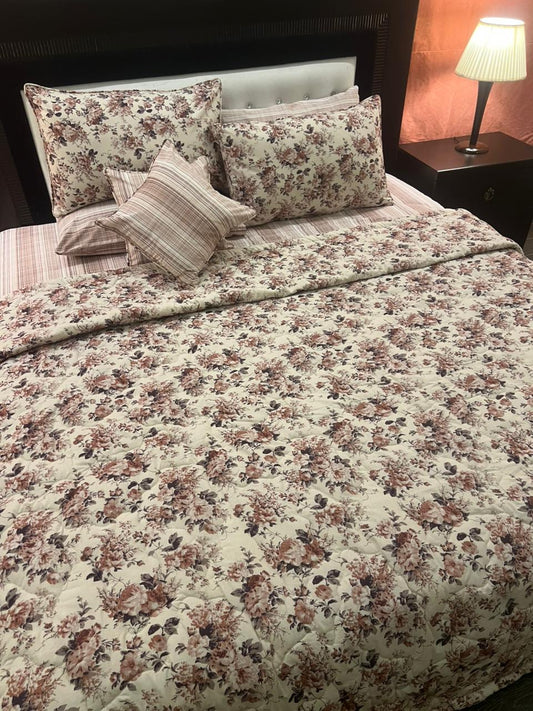 IV623 Cotton Comforter Set - Light Filling