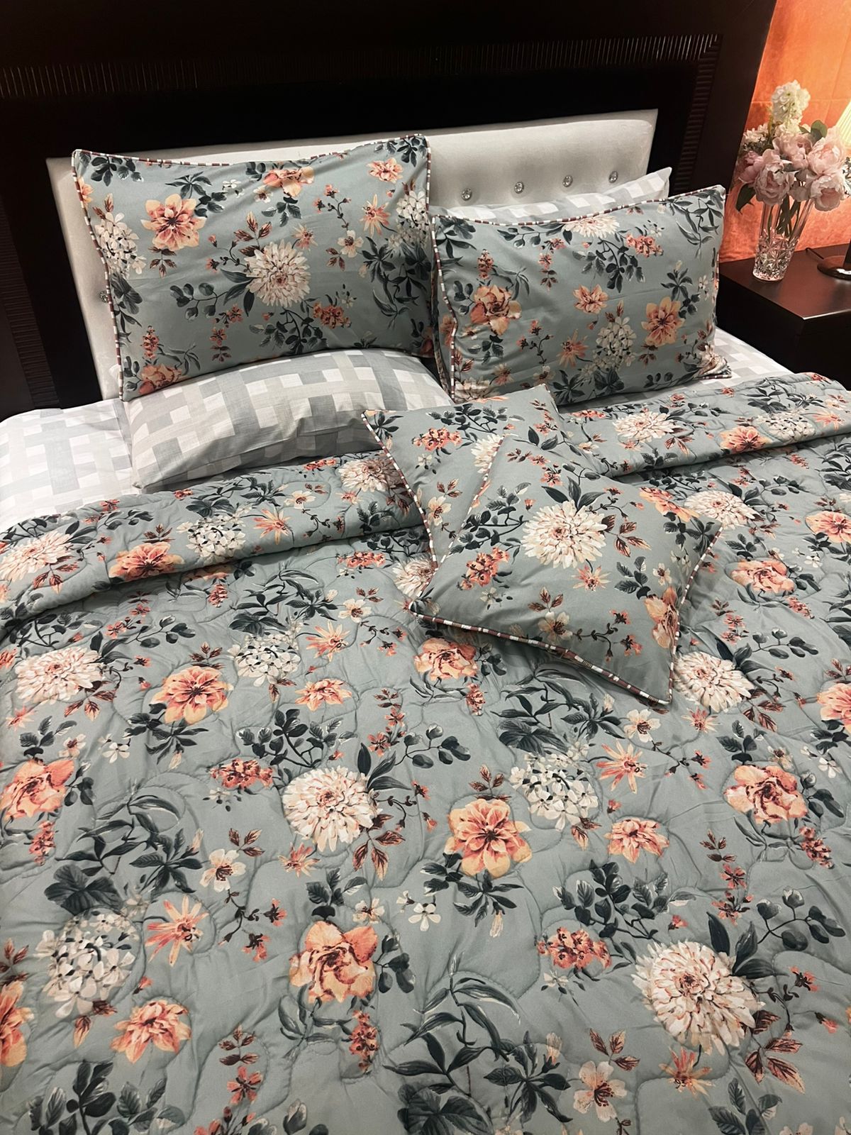 IV659 Cotton Comforter Set - Light Filling