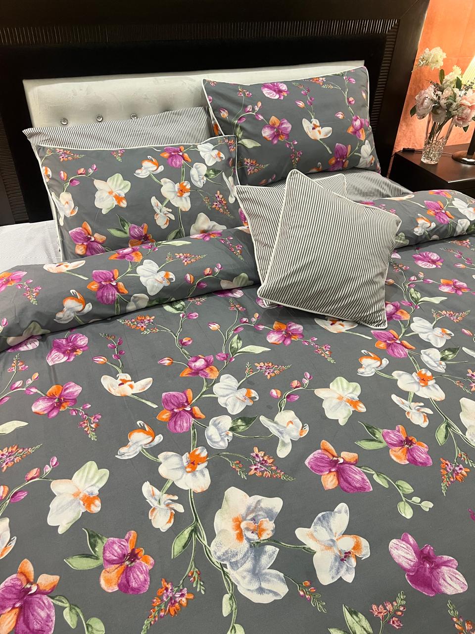 IV712 Cotton Duvet Cover Set - Without Filling