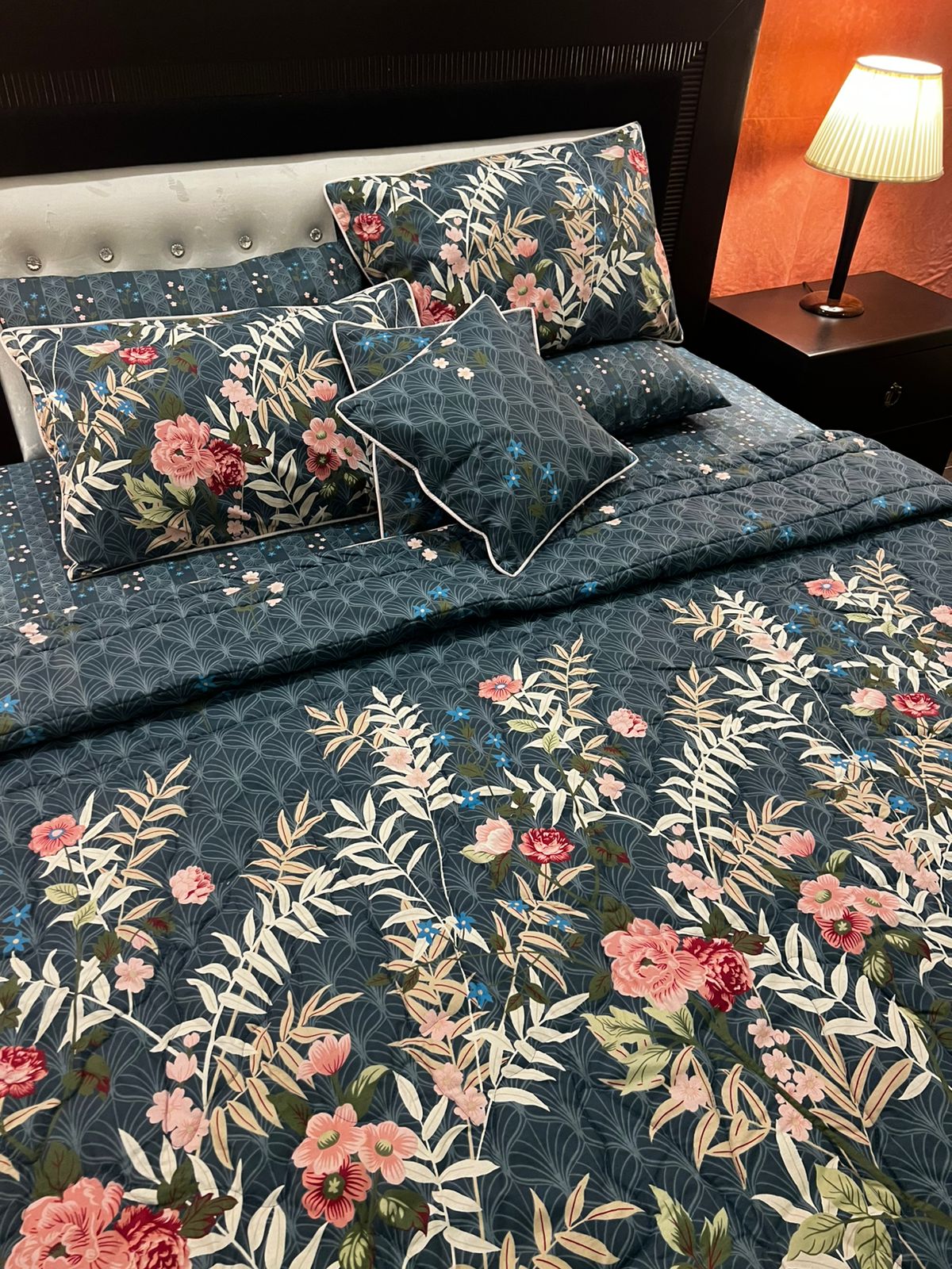 IV649 Cotton Comforter Set - Light Filling