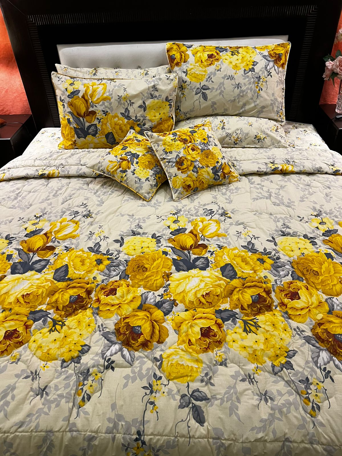 IV679 Cotton Comforter Set - Light Filling