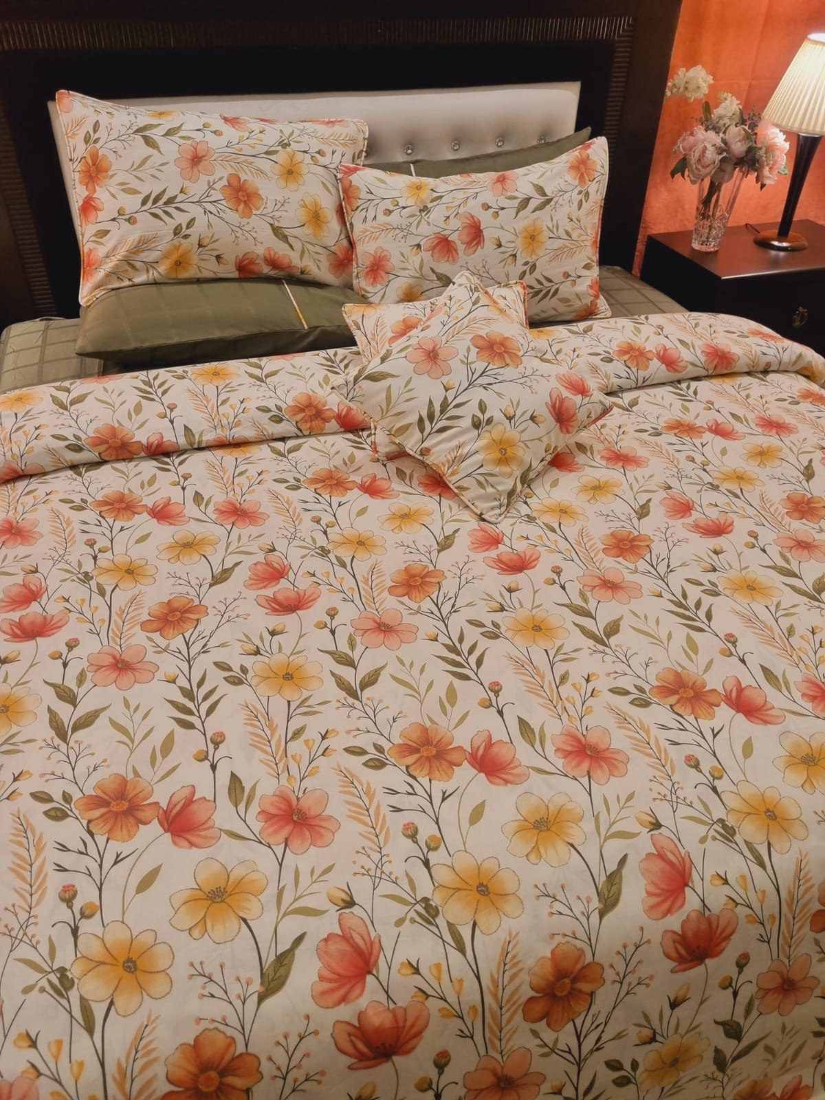 IV701 Luxury Cotton Satin Duvet Cover Set - Without Filling