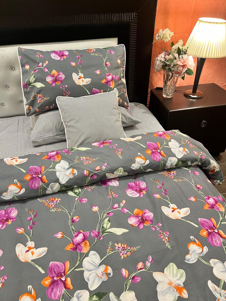 IV712 Cotton Duvet Cover Set - Without Filling