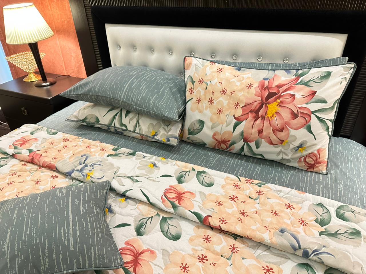 IV544 Cotton Comforter Set - Light Filling