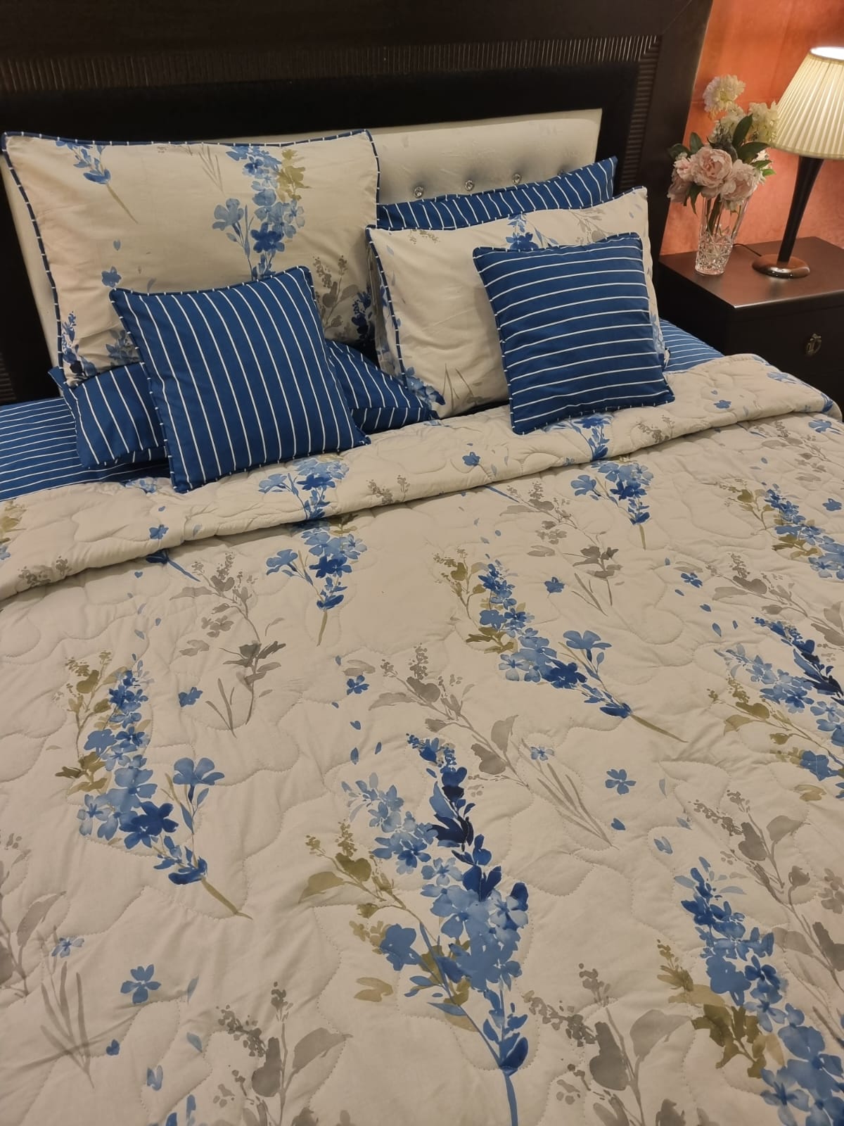 IV684 Cotton Comforter Set - Light Filling