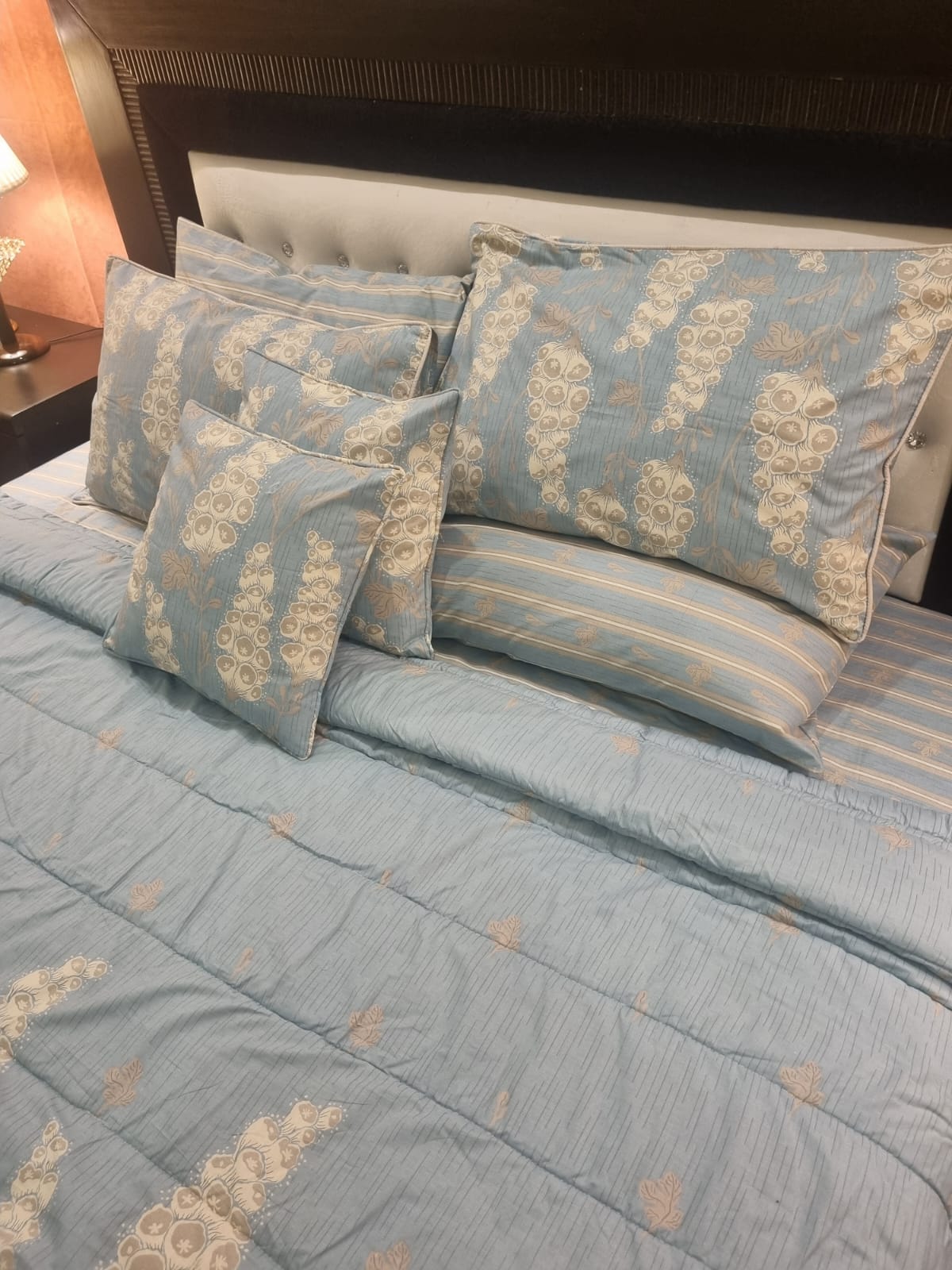 IV677 Cotton Comforter Set - Light Filling