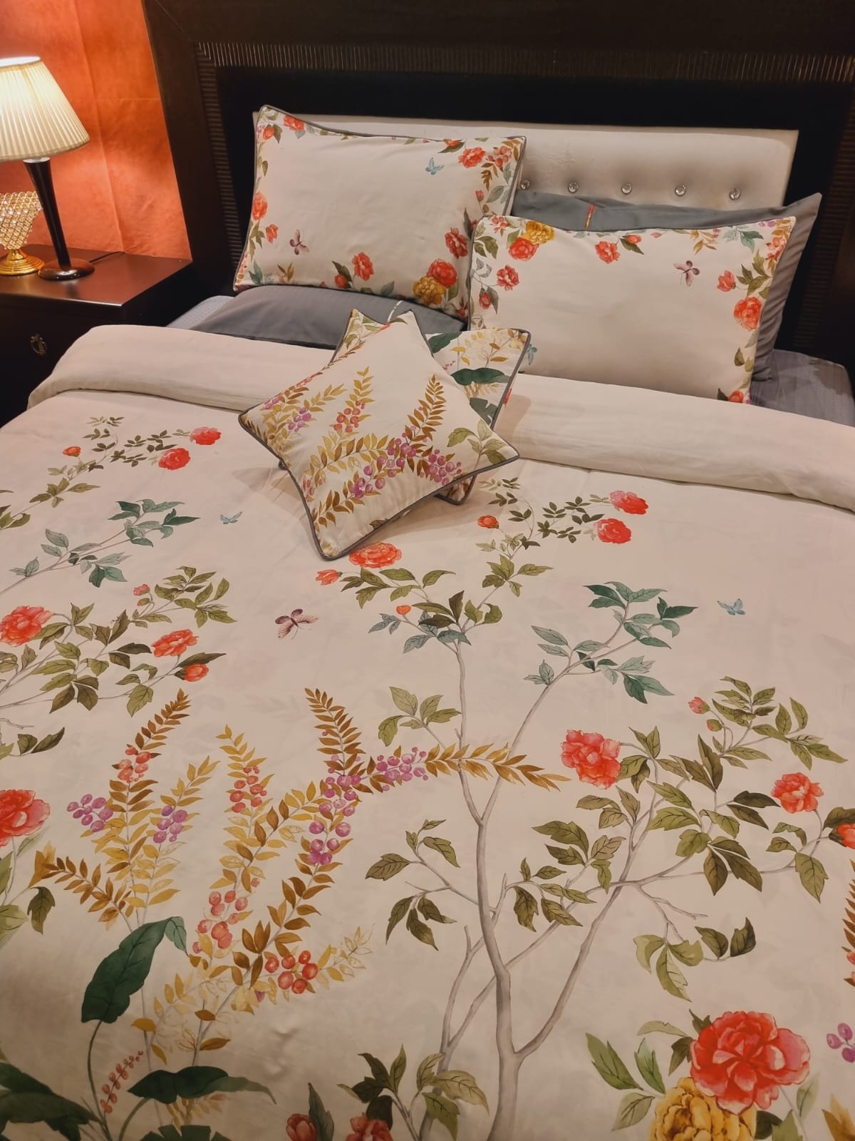 IV703 Luxury Cotton Satin Duvet Cover Set - Without Filling