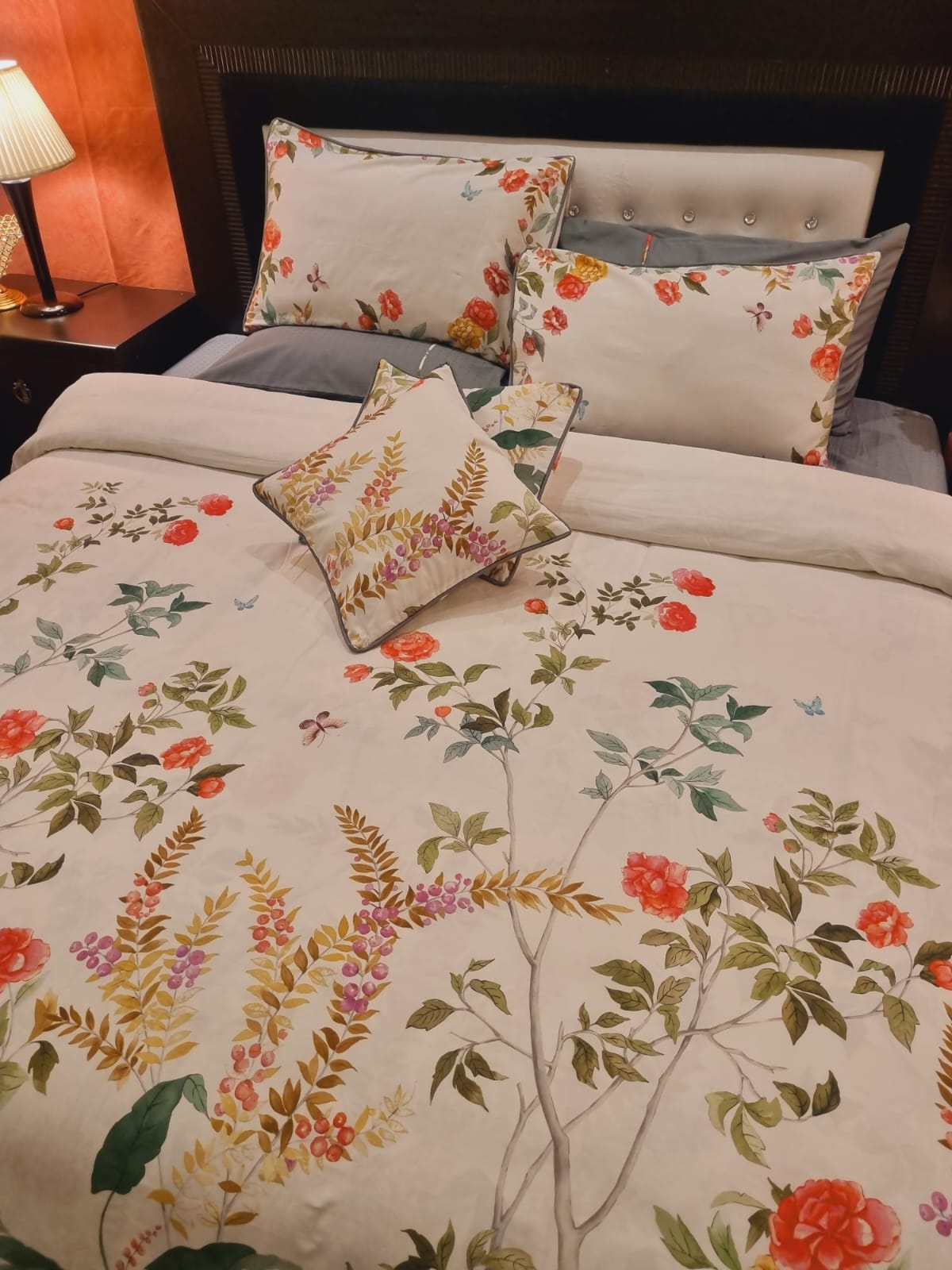 IV703 Luxury Cotton Satin Duvet Cover Set - Without Filling