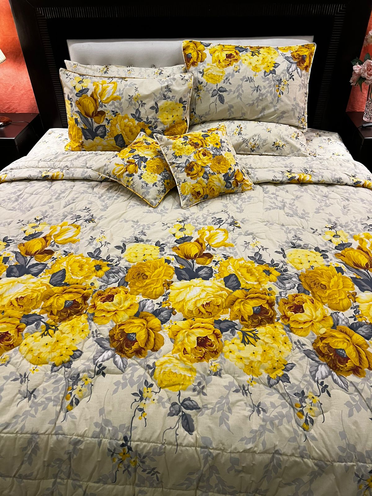 IV679 Cotton Comforter Set - Light Filling