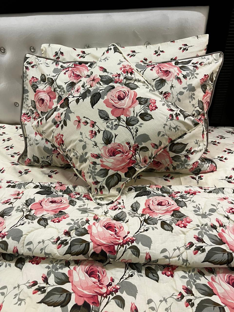 IV675 Cotton Comforter Set - Light Filling
