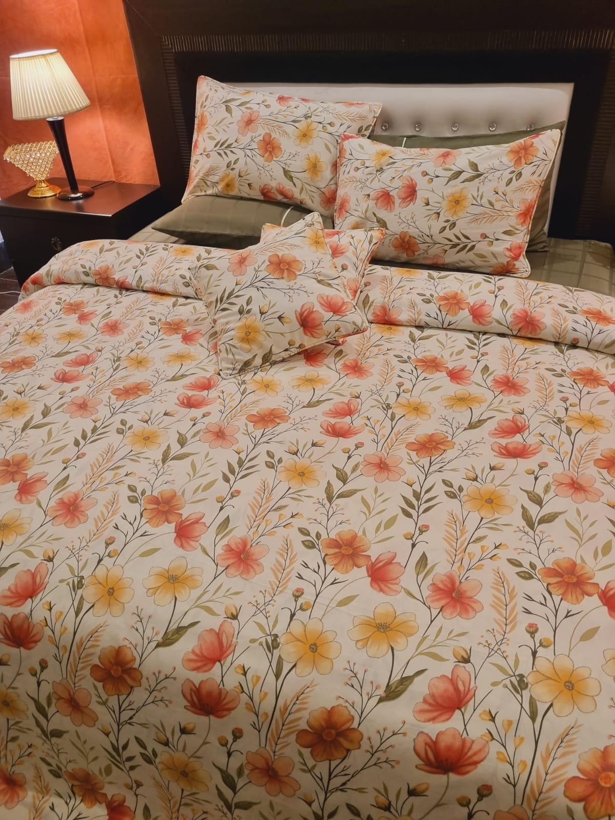 IV701 Luxury Cotton Satin Duvet Cover Set - Without Filling