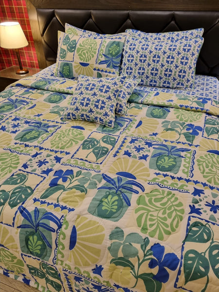 IV349 Cotton Comforter Set - Light Filling