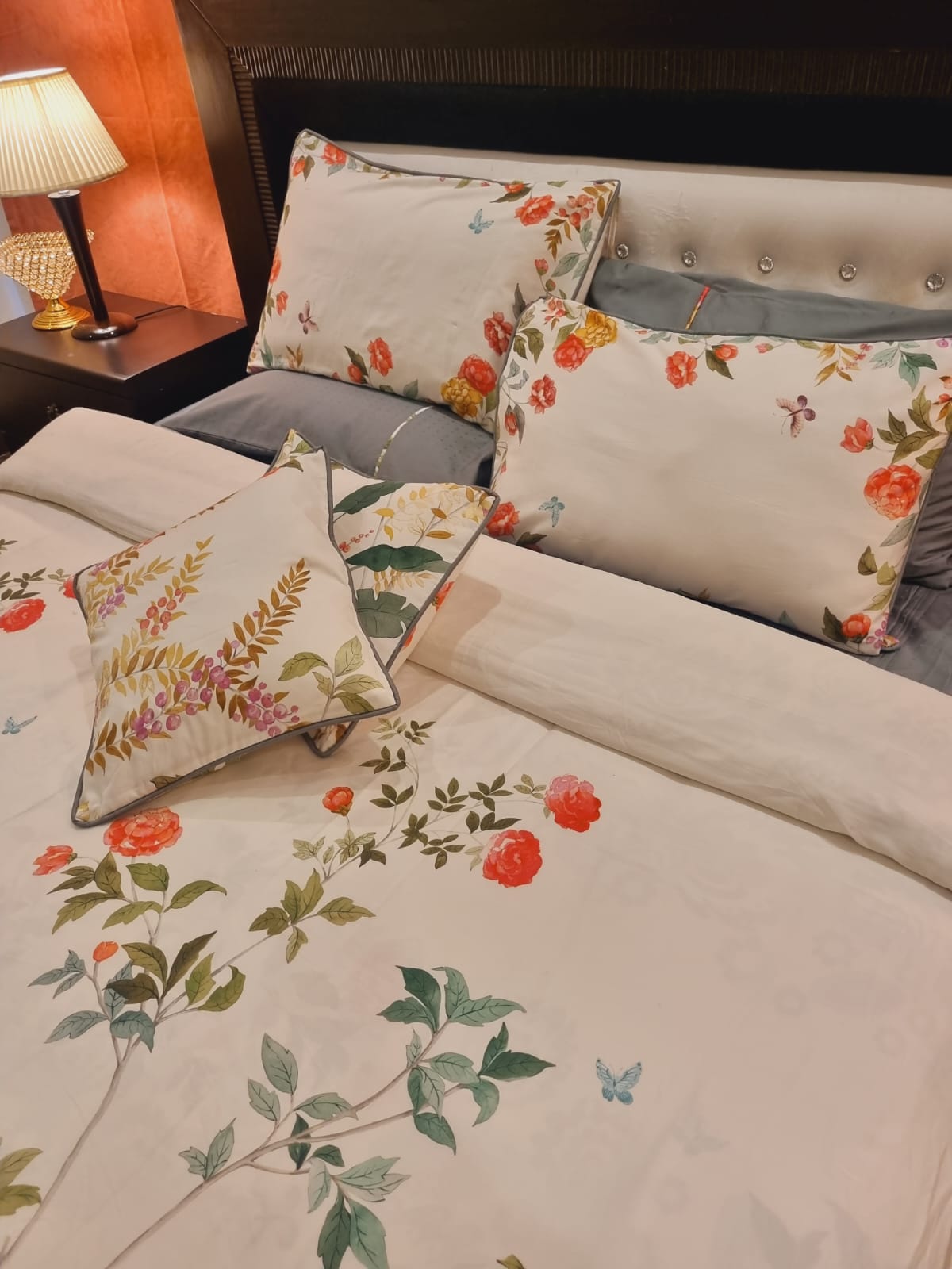 IV703 Luxury Cotton Satin Duvet Cover Set - Without Filling