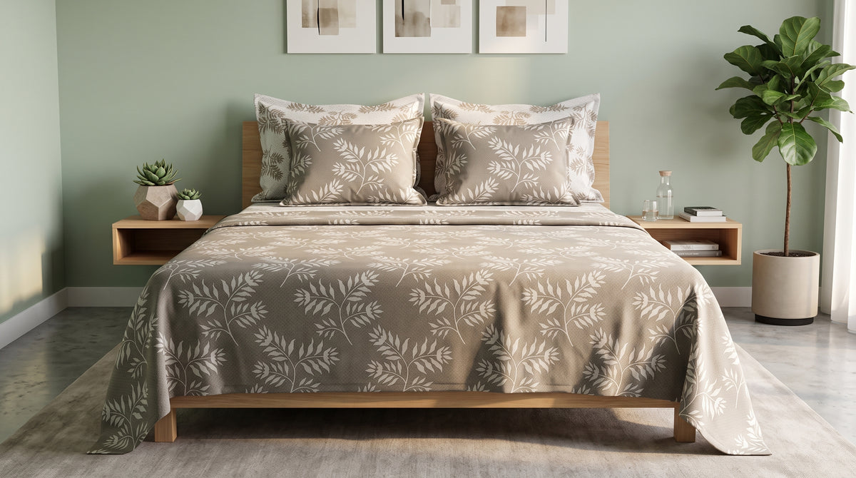 Desert Sand Botanica Bed Sheet Set