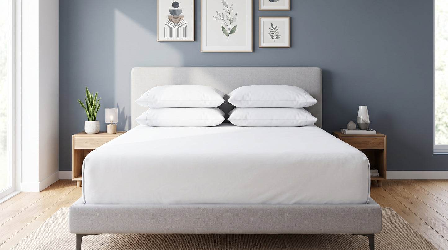 Ivy White Cotton Sheet