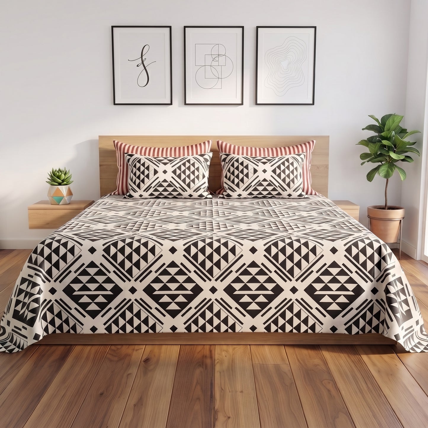 Tribal Geo Bed Sheet Set