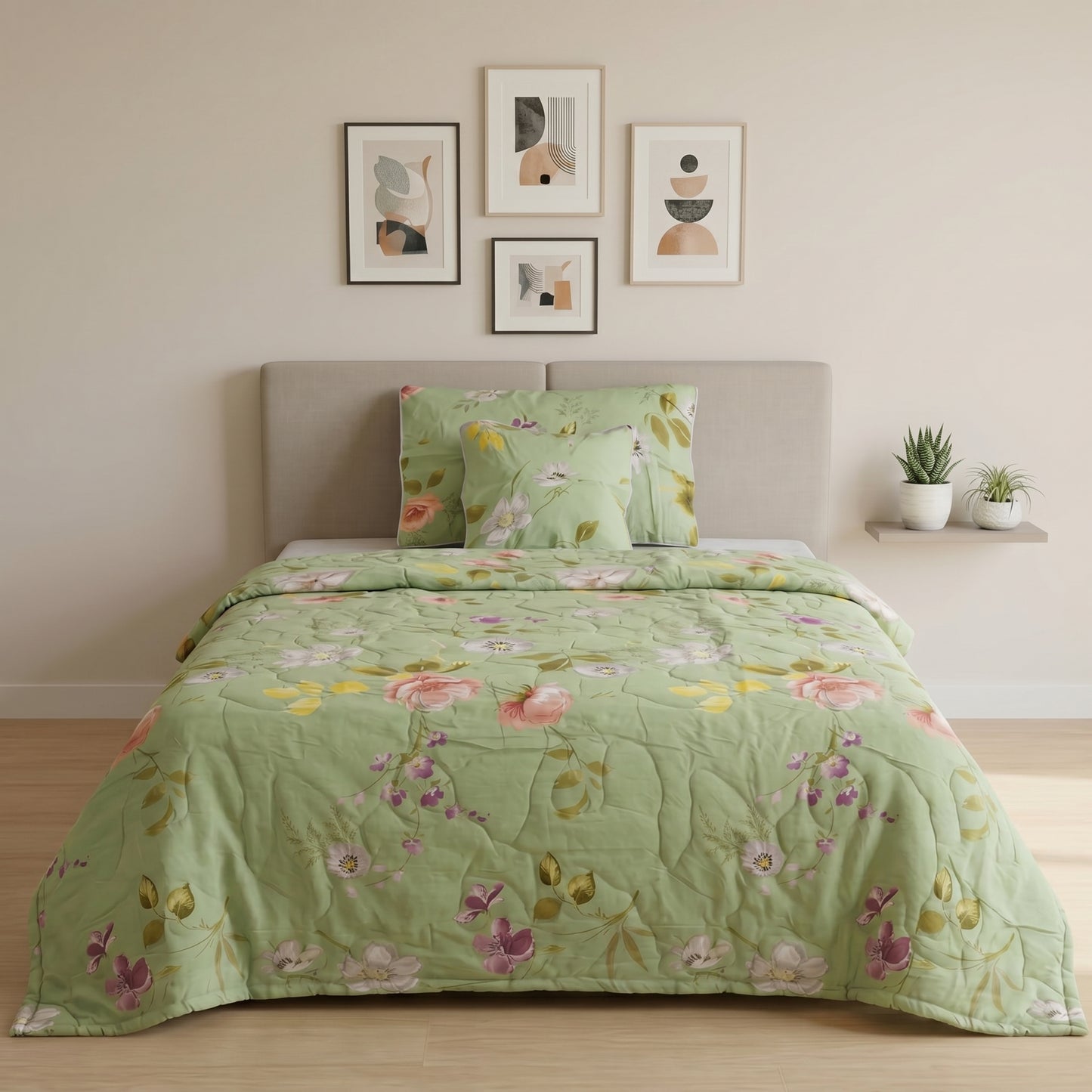 IVK01 Cotton Single Size Comforter Set