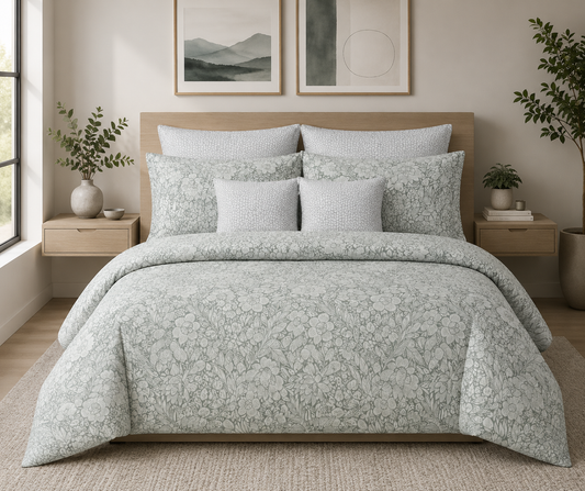 IV895 Cotton Comforter Set - Light Filling