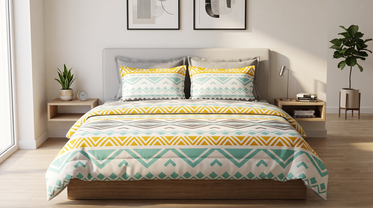 IV942 Cotton Comforter Set - Light Filling