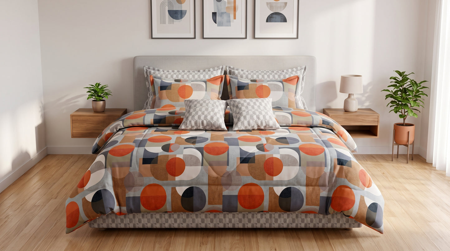 Mid-Century Abstract Duvet Cover Set
