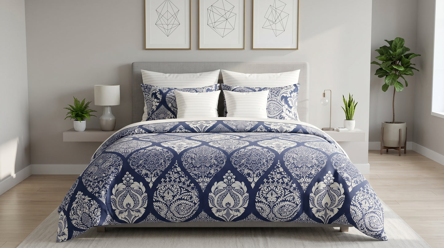 Monarch Indigo Duvet Cover Set