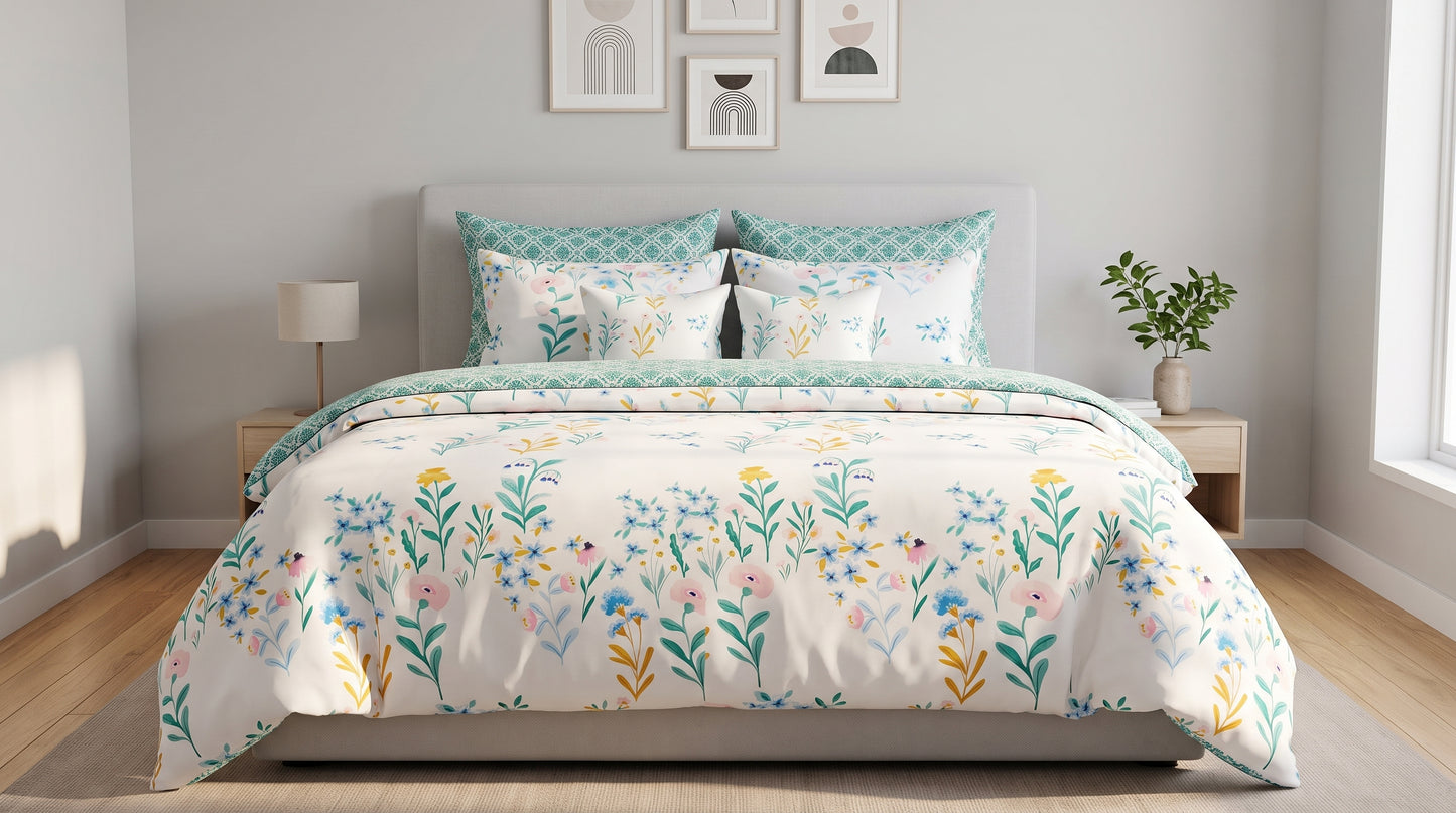 Spring Breeze Floral Comforter Set