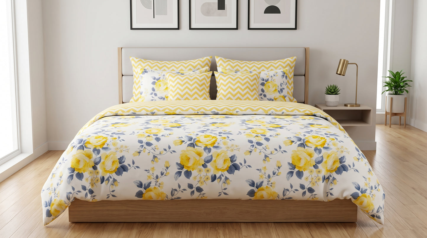 IV944 Cotton Comforter Set - Light Filling