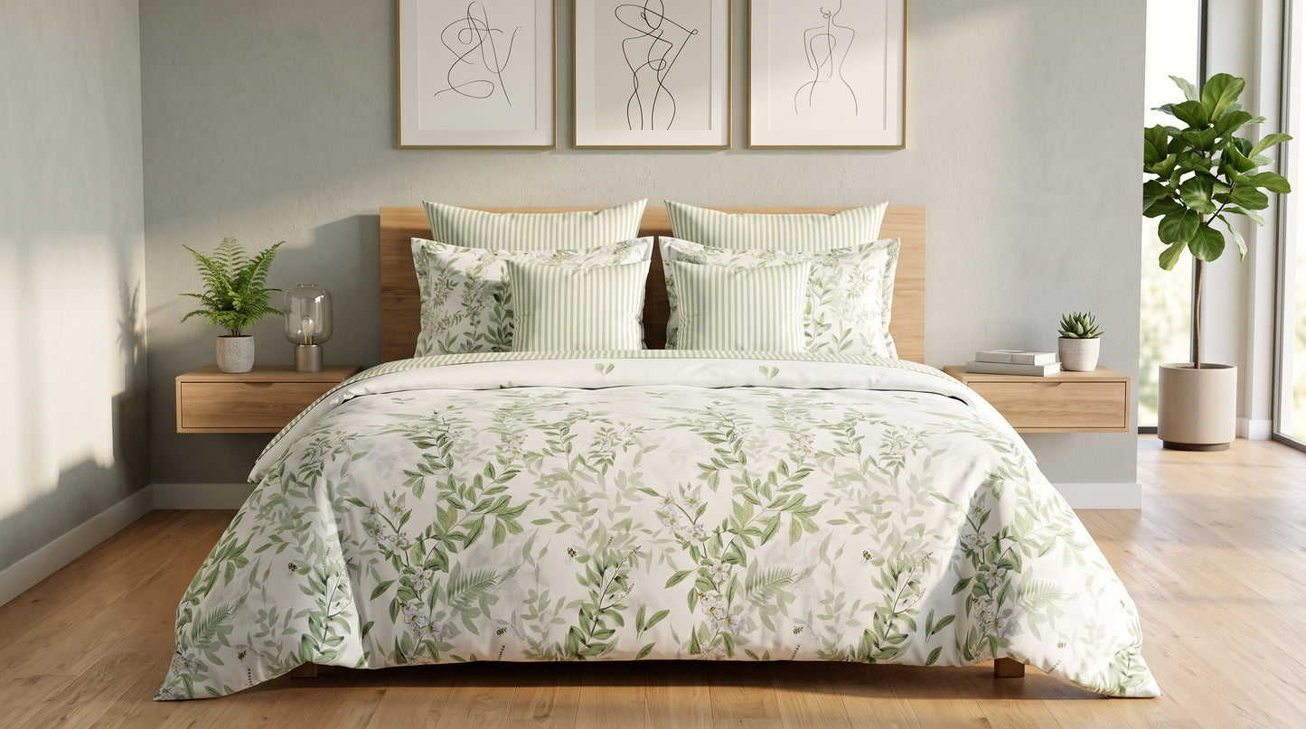 IV958 Cotton Comforter Set - Light Filling