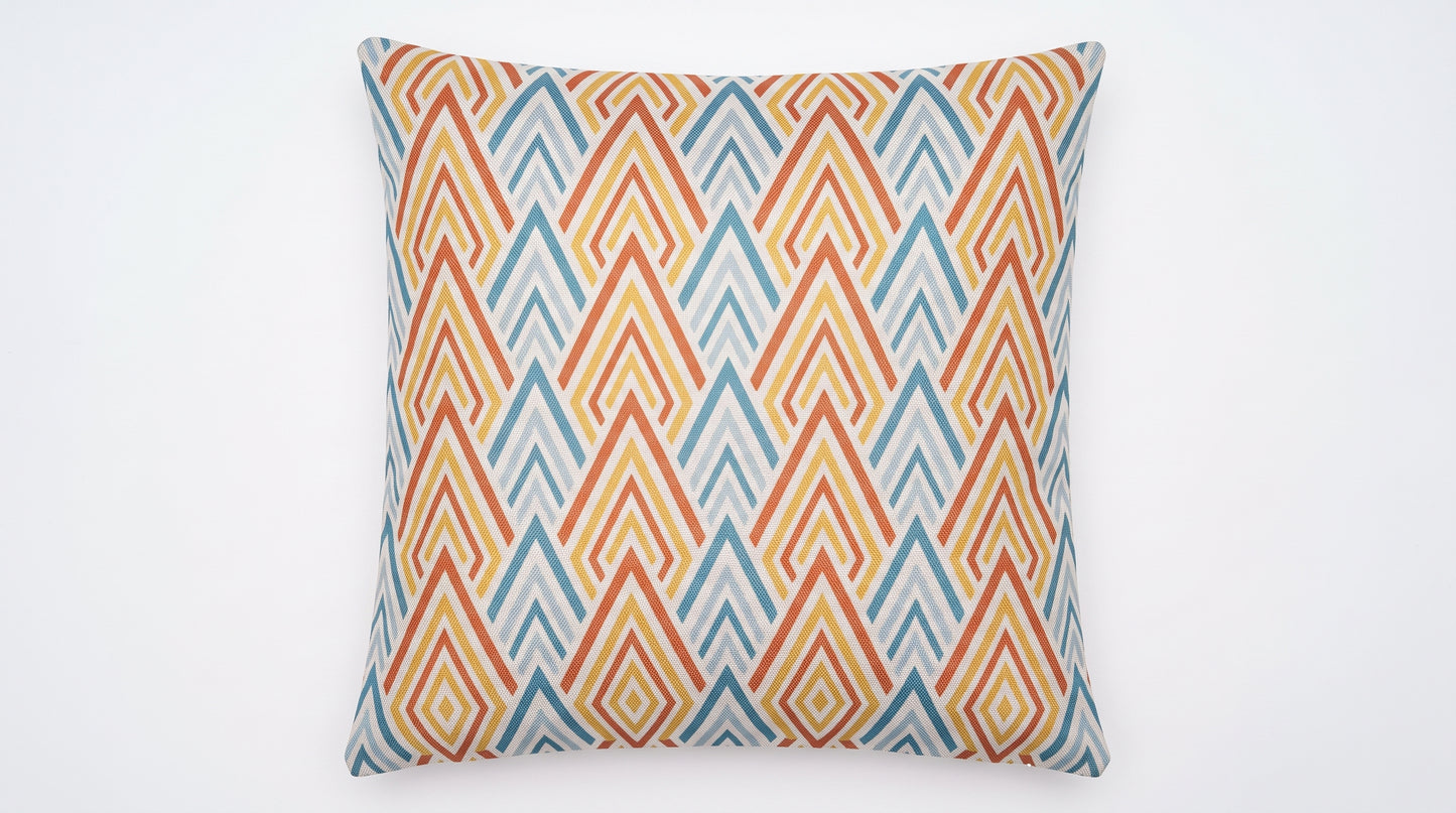 Amber Chevron Wave Cushion Cover