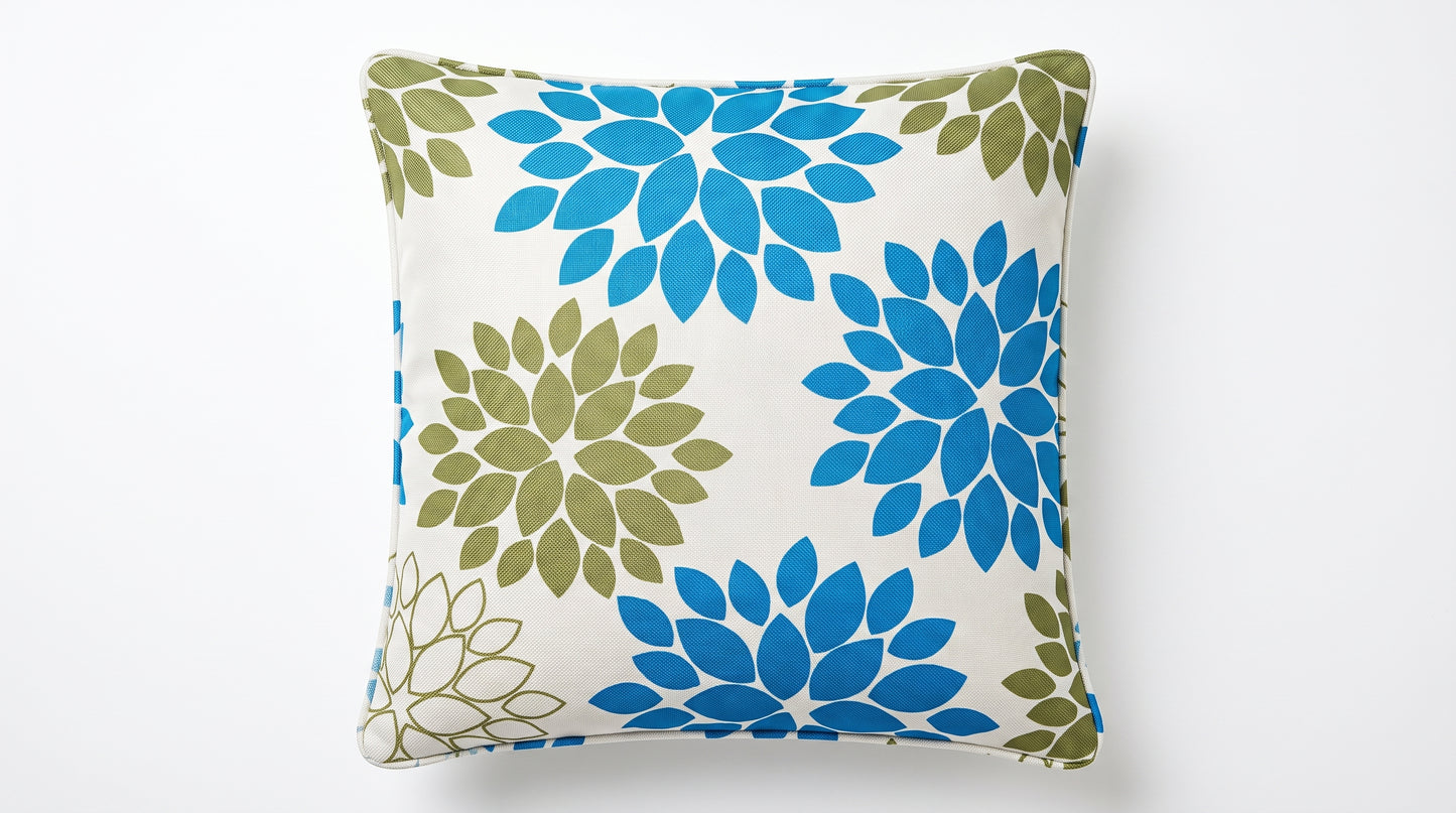 Coastal Floral Burst Cushion Cover